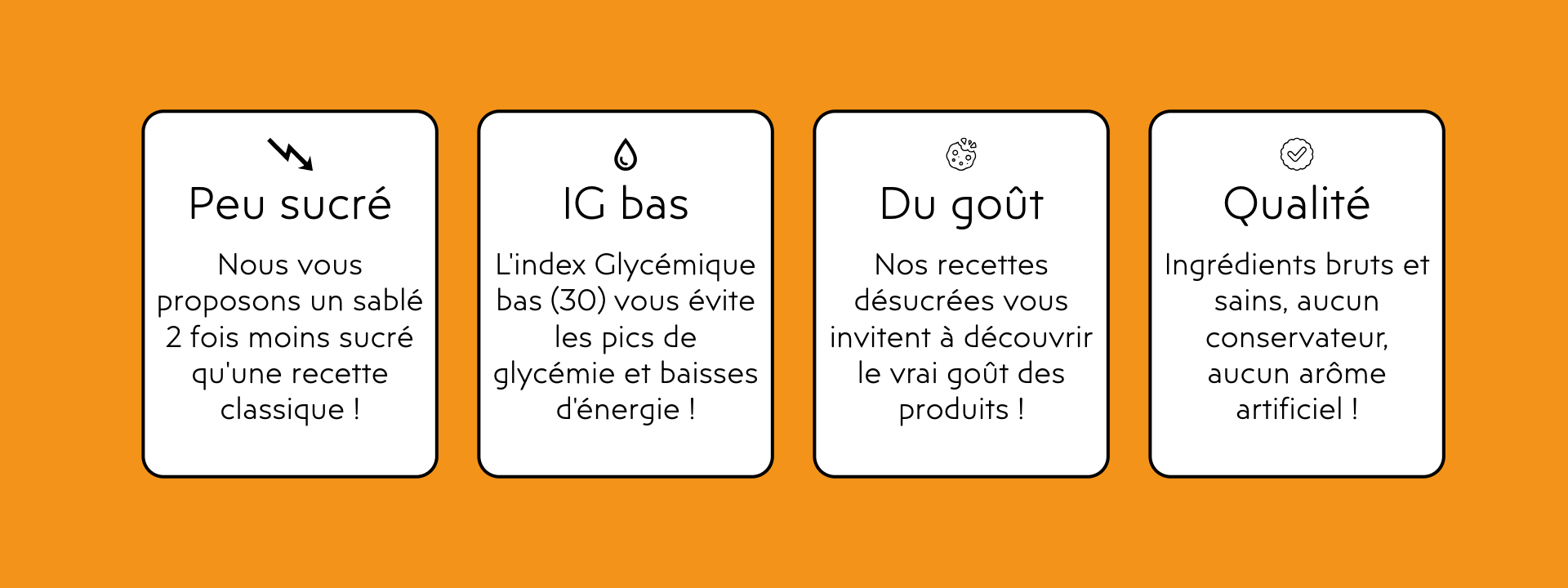 Biscuiterie Milarôm peu sucré IG bas goût ingrédients sains sans conservateur sans arôme artificiel