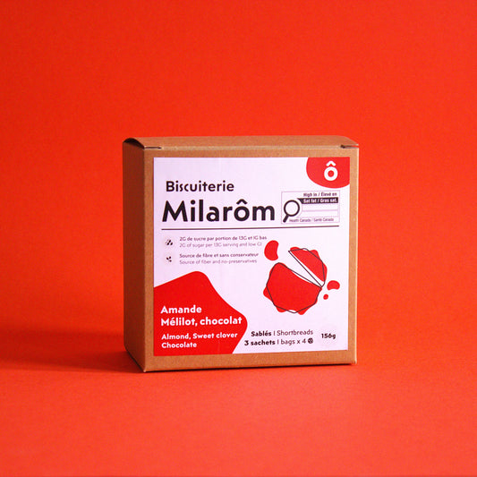 Biscuit sablé amande mélilot chocolat peu sucré IG bas gourmand