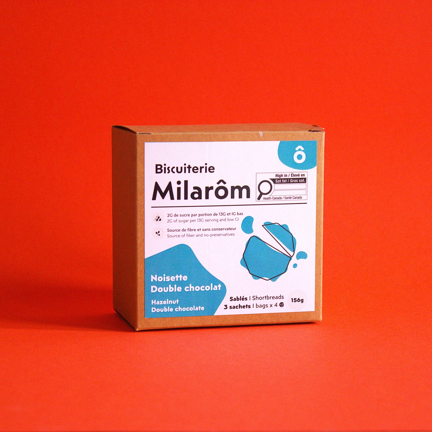 biscuit sablé noisette cacao chocolat peu sucré IG bas gourmandise