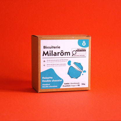 biscuit sablé noisette cacao chocolat peu sucré IG bas gourmandise