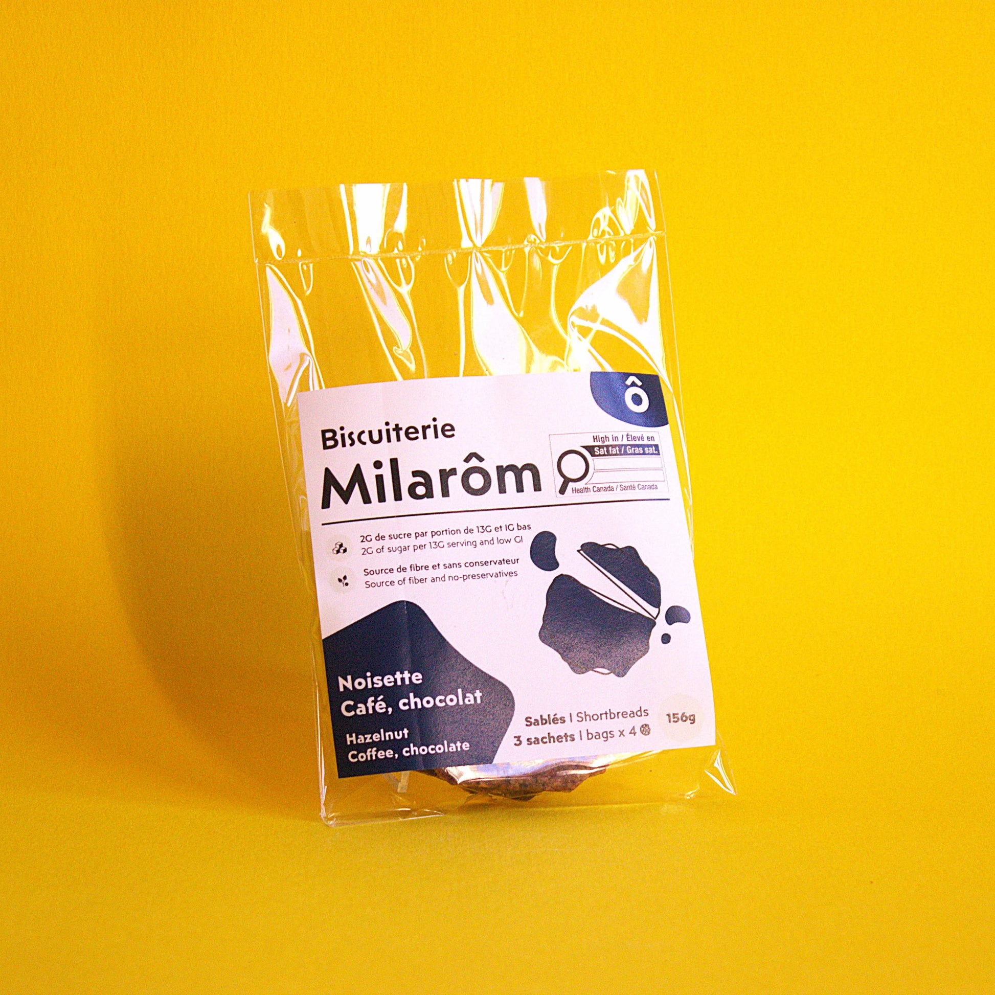 biscuit sablé noisette café chocolat peu sucre IG bas gourmand