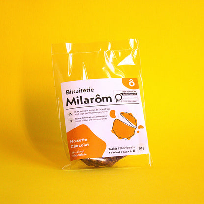 biscuit sablé noisette vanille chocolat peu sucré IG bas gourmandise